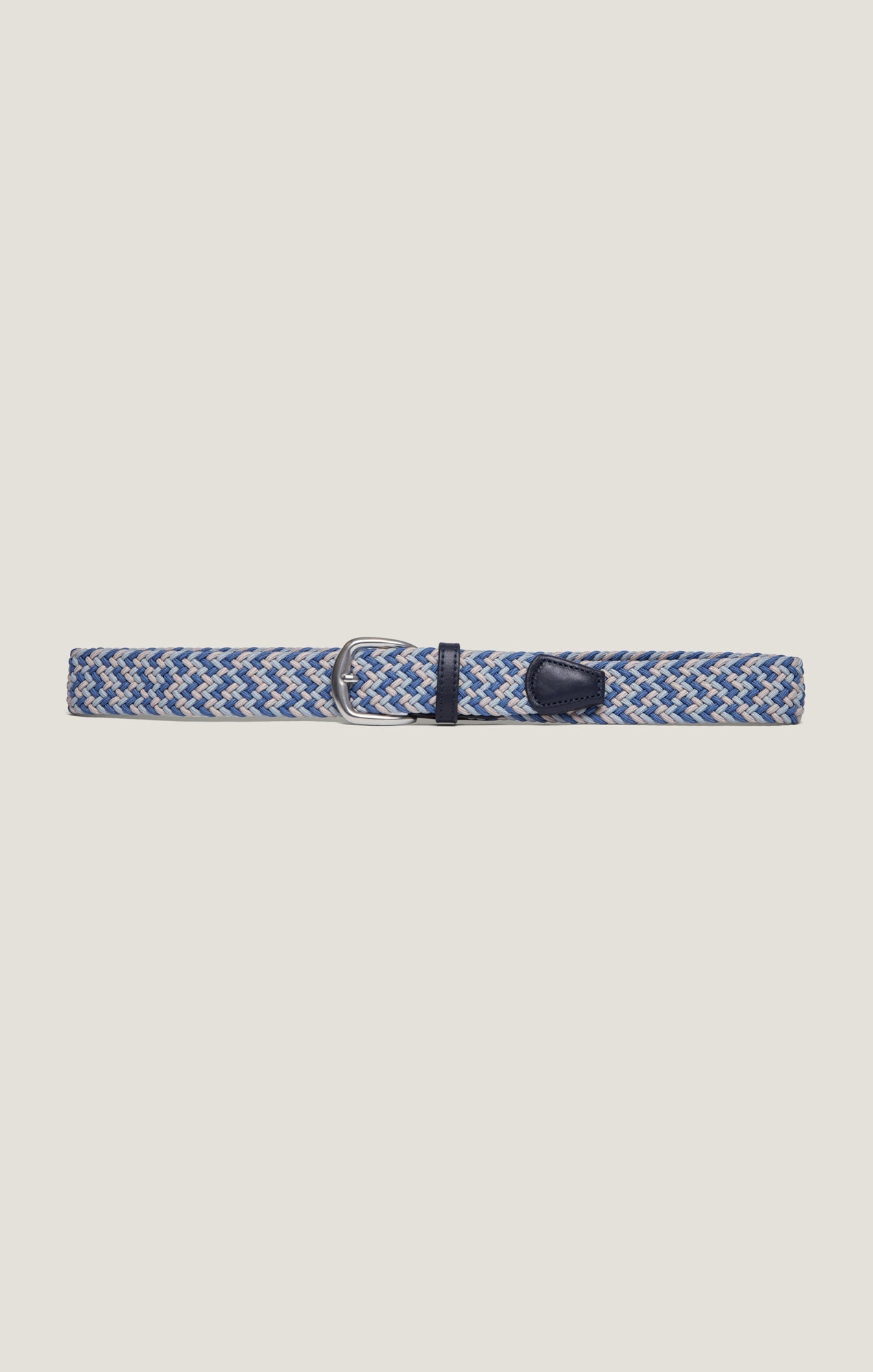 34 Heritage Woven Elastic Belt In Multi Blue