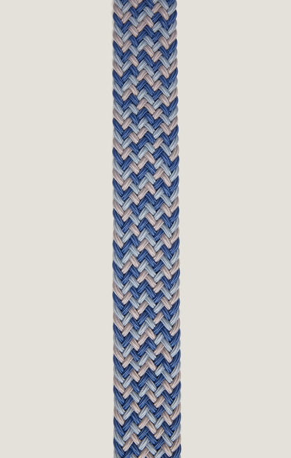 34 Heritage Woven Elastic Belt In Multi Blue