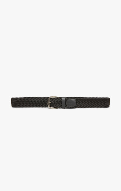 34 Heritage Woven Elastic Belt In Grey