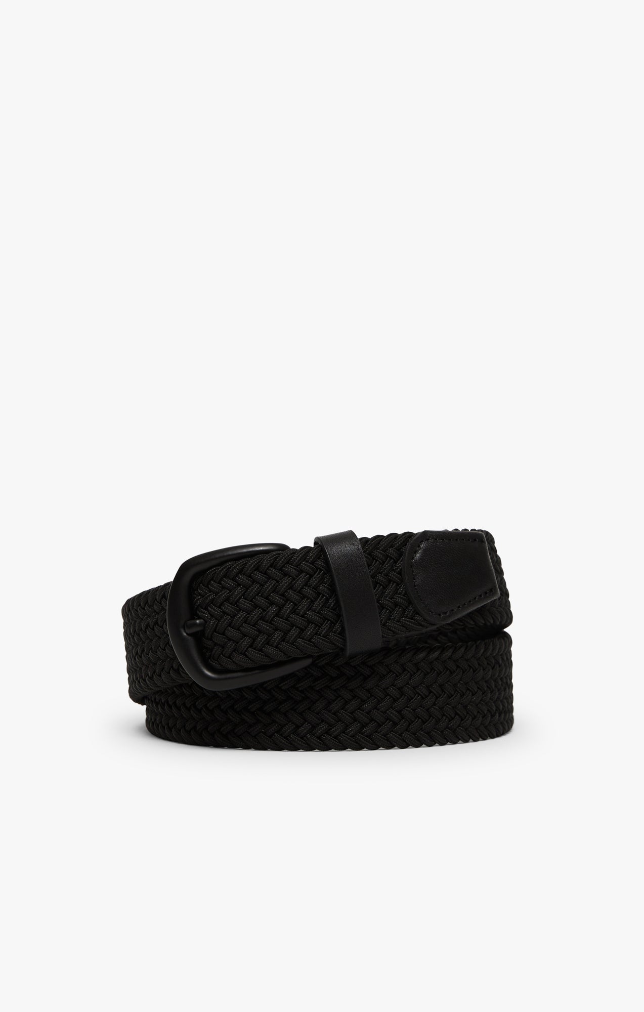 34 Heritage Woven Elastic Belt In Black