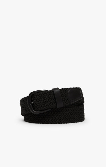 34 Heritage Woven Elastic Belt In Black