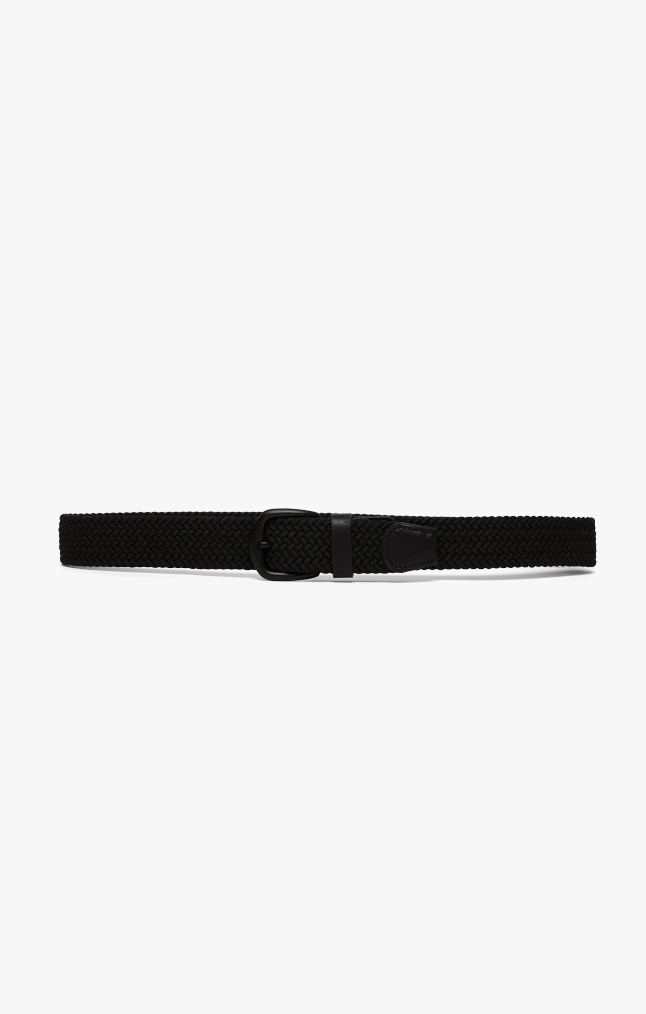 34 Heritage Woven Elastic Belt In Black