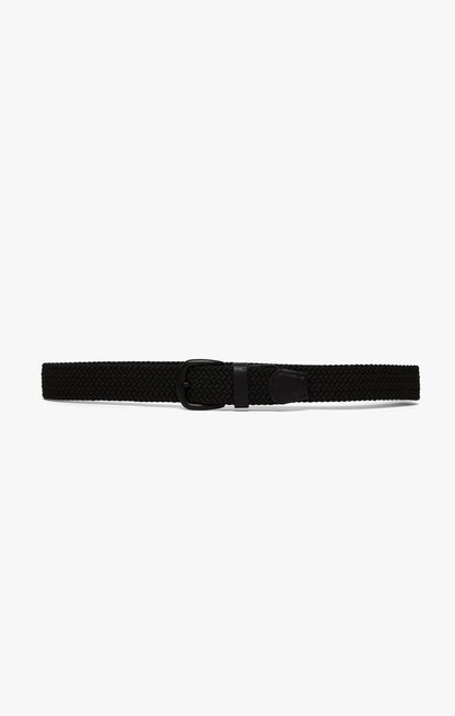 34 Heritage Woven Elastic Belt In Black