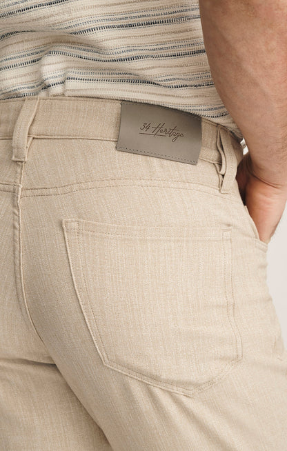 34 Heritage Charisma Relaxed Straight Pants In Wheat Cross Twill
