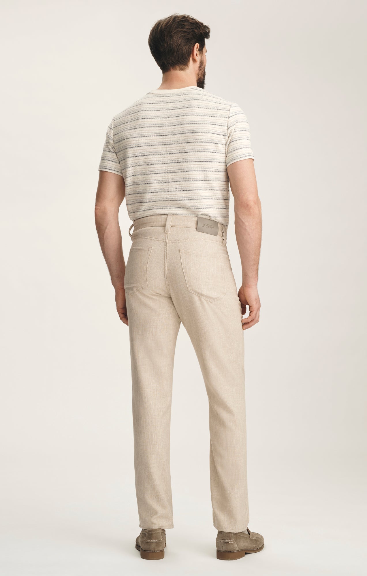 34 Heritage Charisma Relaxed Straight Pants In Wheat Cross Twill