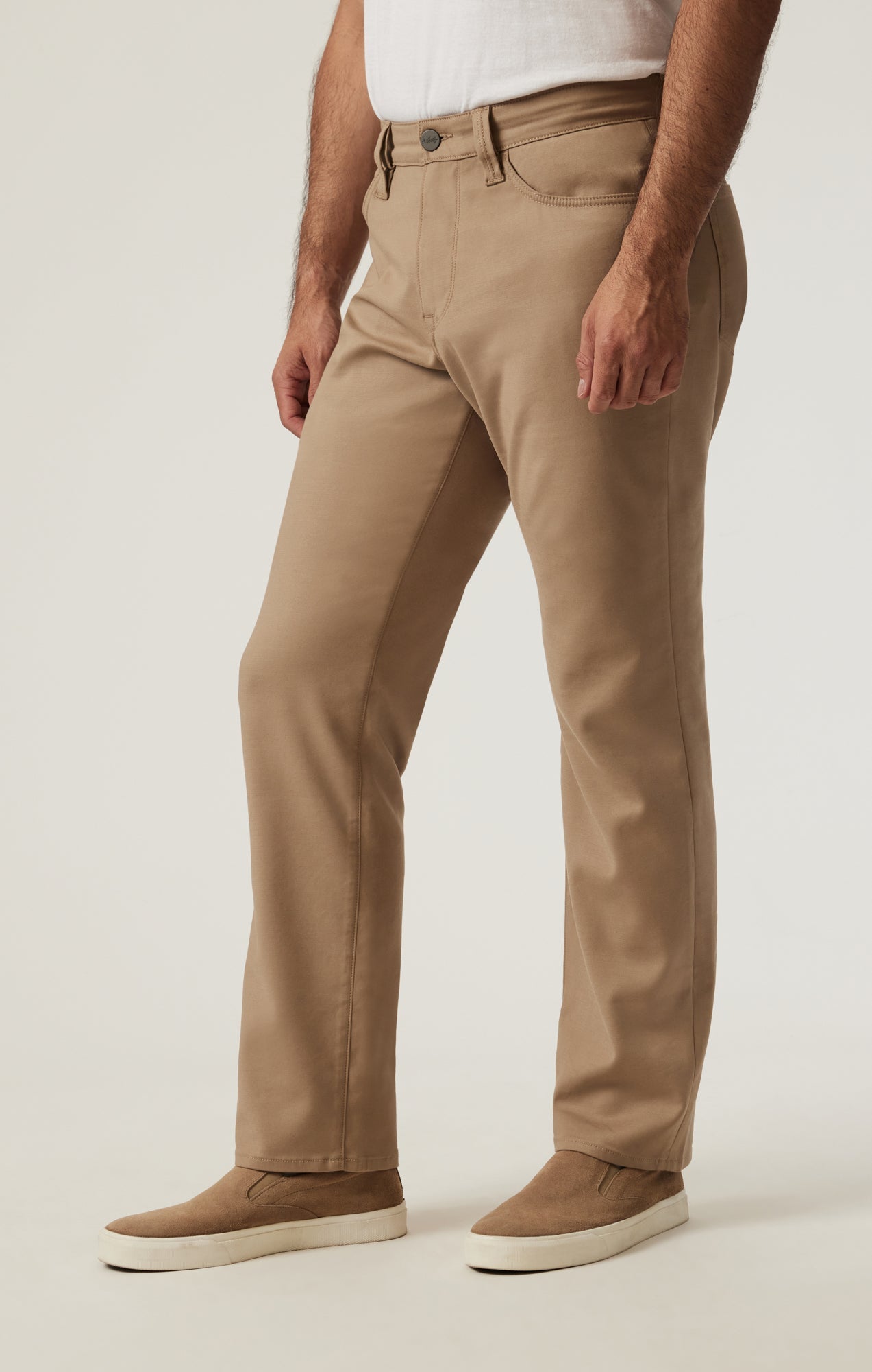 34 Heritage Charisma Relaxed Straight Pants in Khaki High Flyer