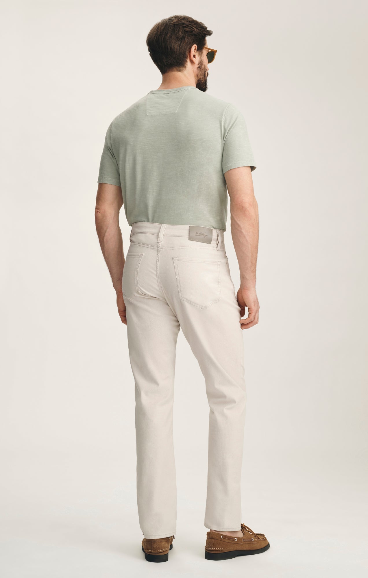 34 Heritage Charisma Relaxed Straight Pants In Oat Honeycomb
