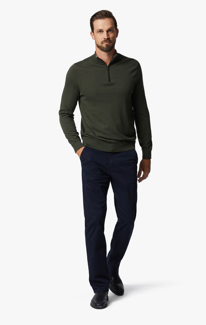 34 Heritage Charisma Relaxed Straight Chino In Navy Twill