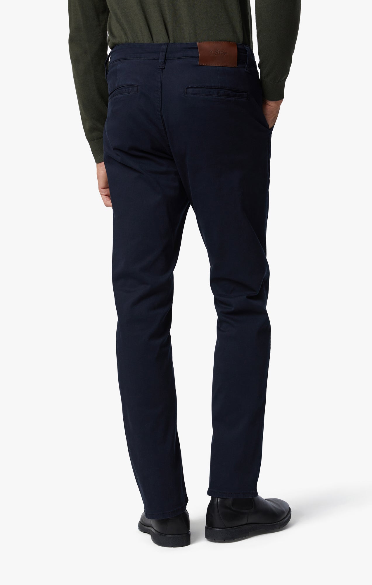 34 Heritage Charisma Relaxed Straight Chino In Navy Twill