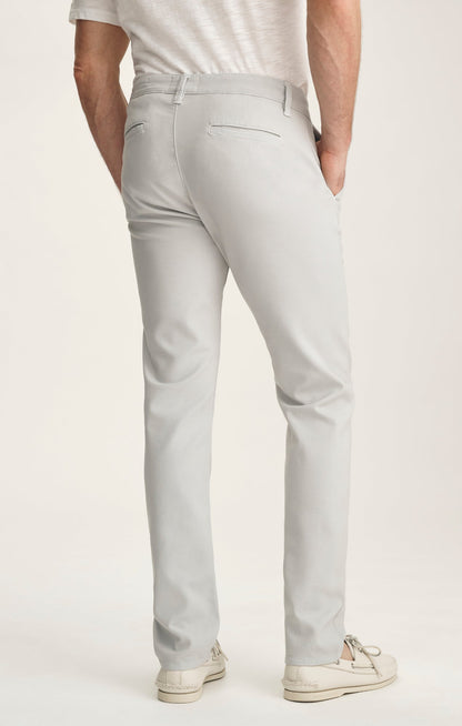 34 Heritage Verona Straight Leg Chino Pants In Ice Grey High Flyer