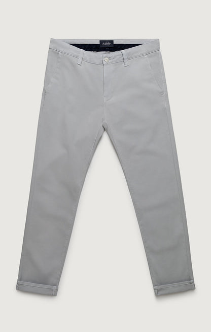 34 Heritage Verona Straight Leg Chino Pants In Ice Grey High Flyer