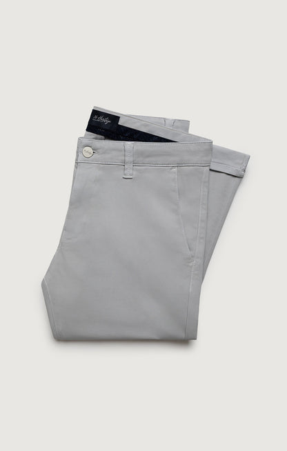 34 Heritage Verona Straight Leg Chino Pants In Ice Grey High Flyer