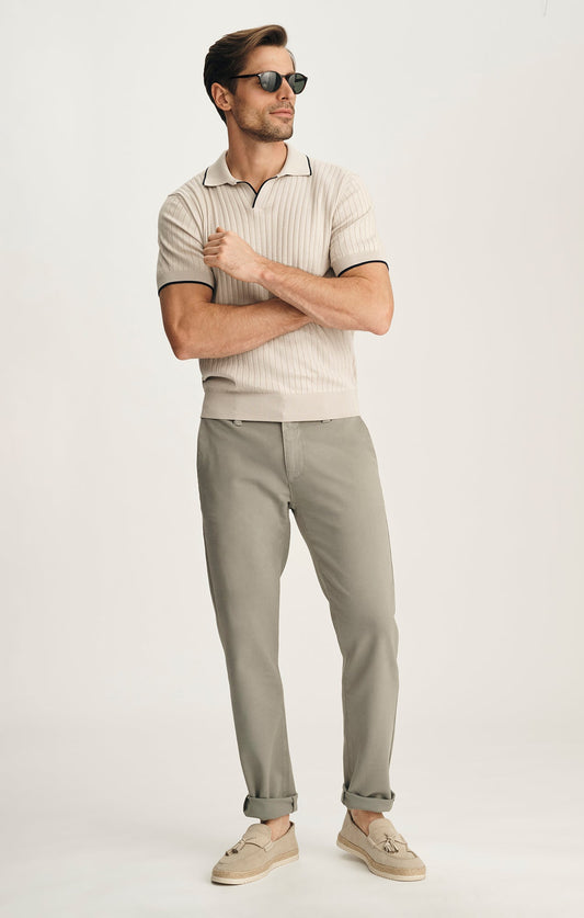 34 Heritage Verona Straight Leg Chino Pants In Dove High Flyer