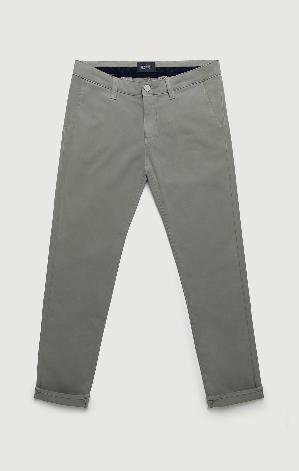 34 Heritage Verona Straight Leg Chino Pants In Dove High Flyer
