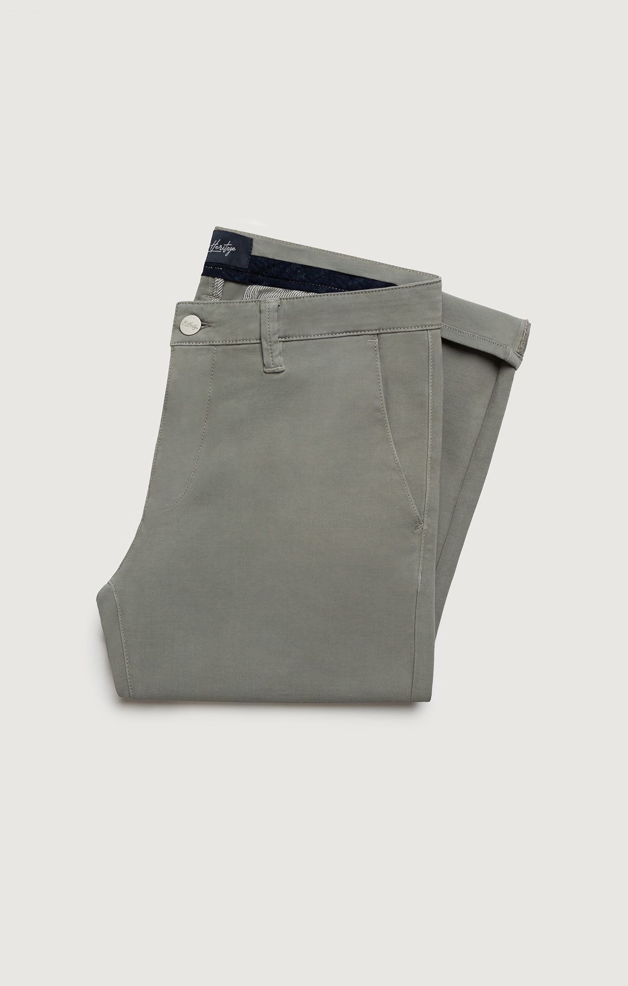 34 Heritage Verona Straight Leg Chino Pants In Dove High Flyer