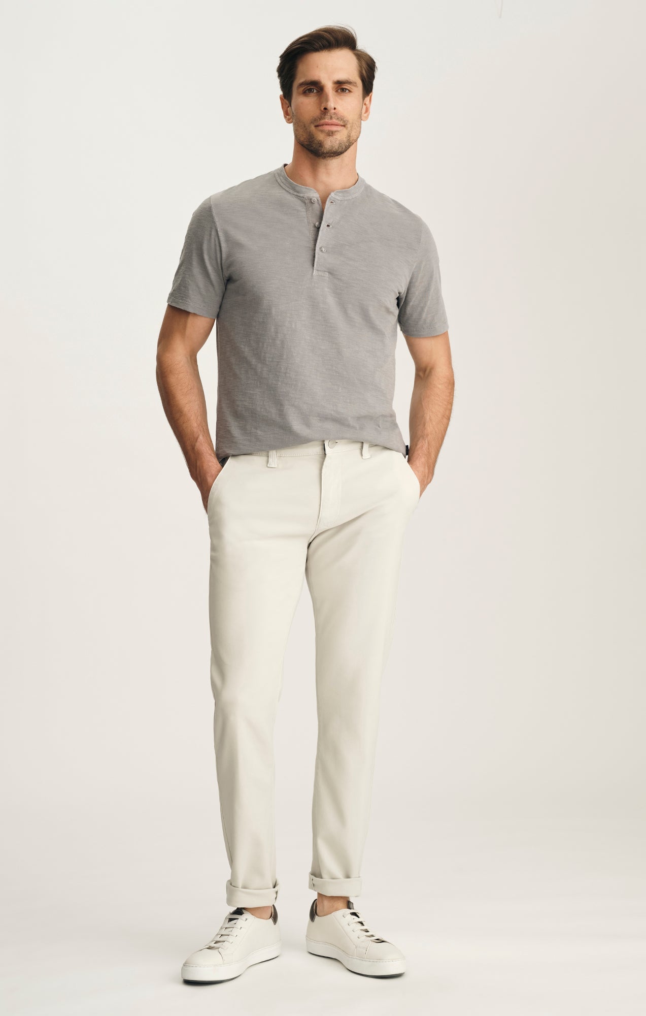 34 Heritage Verona Straight Chino Pants In Glacier High Flyer