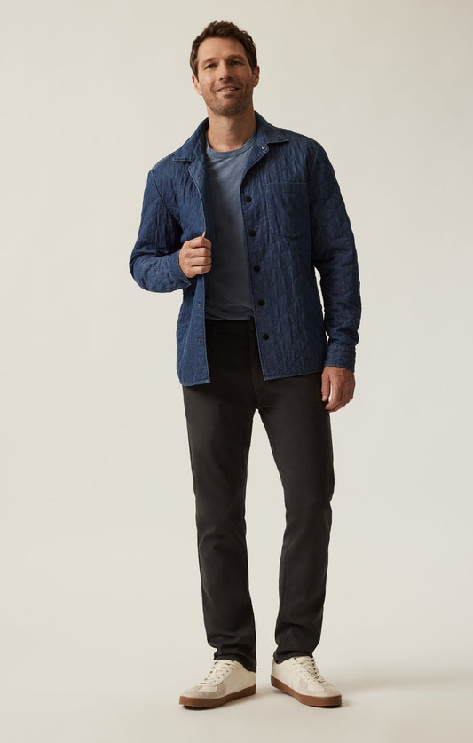 34 Heritage Verona Straight Leg Chino Pants in Dark Grey High Flyer