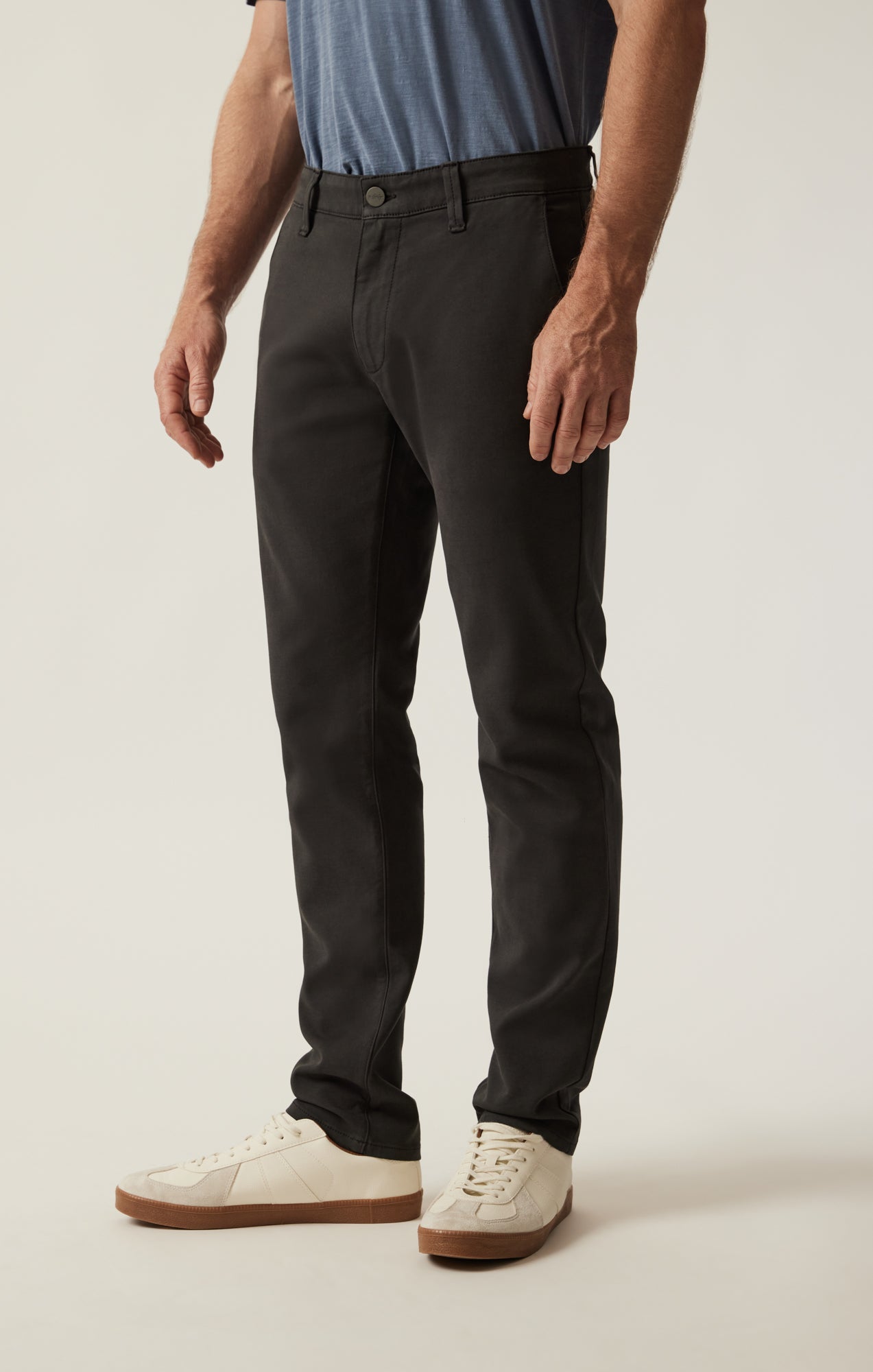 34 Heritage Verona Straight Leg Chino Pants in Dark Grey High Flyer