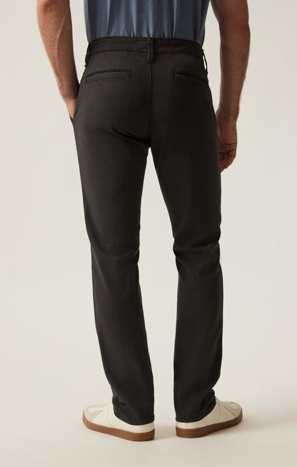 34 Heritage Verona Straight Leg Chino Pants in Dark Grey High Flyer