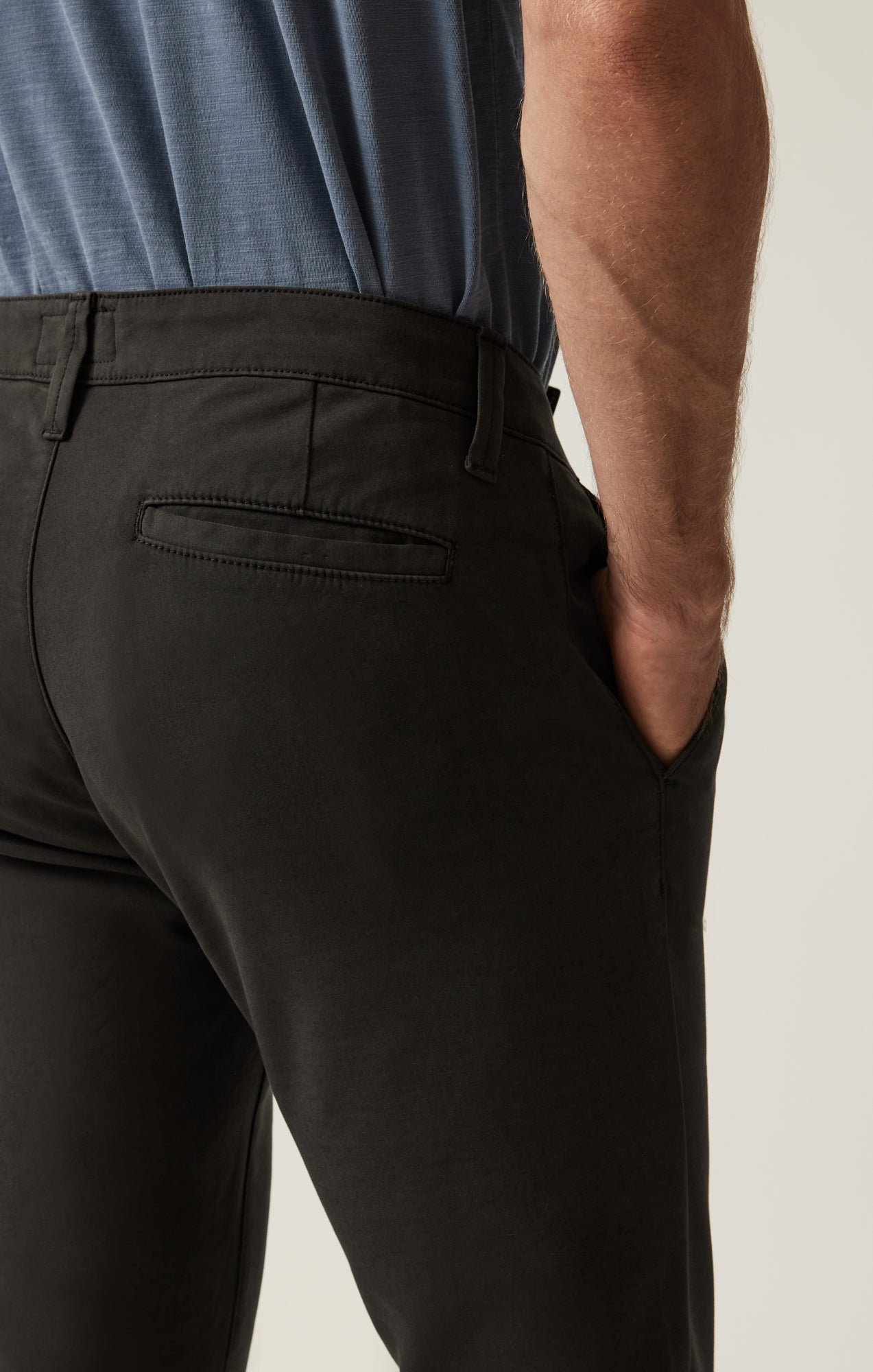 34 Heritage Verona Straight Leg Chino Pants in Dark Grey High Flyer
