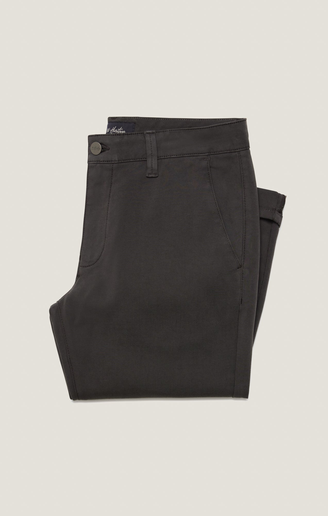 34 Heritage Verona Straight Leg Chino Pants in Dark Grey High Flyer