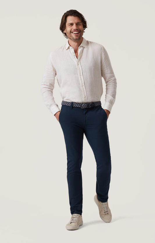 34 Heritage Verona Straight Leg Chino Pants in Navy