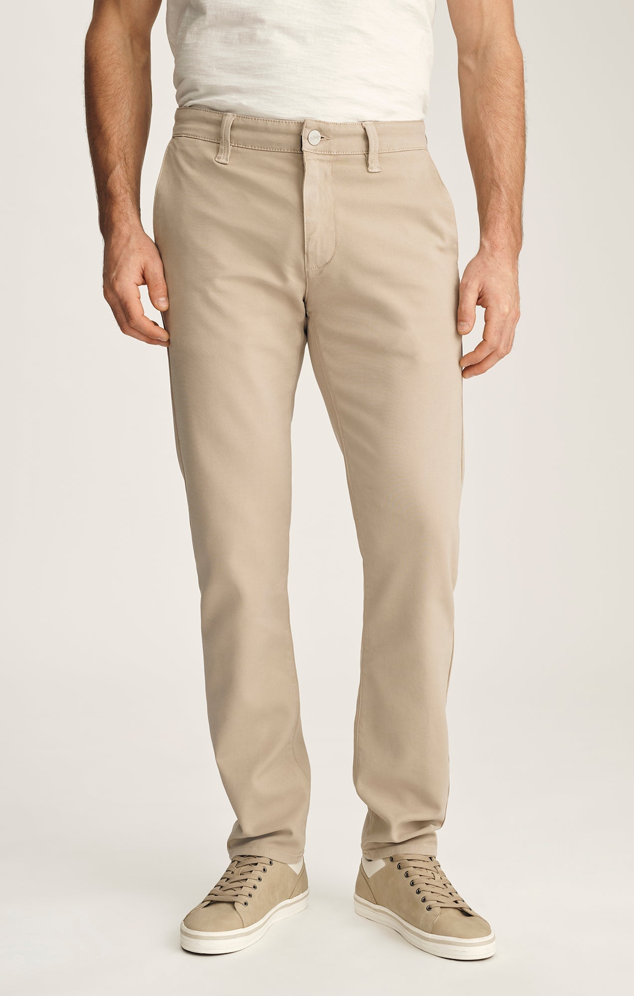 34 Heritage Verona Straight Leg Chino Pants In Mushroom High Flyer