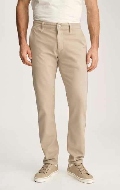 34 Heritage Verona Straight Leg Chino Pants In Mushroom High Flyer