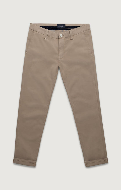 34 Heritage Verona Straight Leg Chino Pants In Mushroom High Flyer