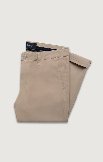 34 Heritage Verona Straight Leg Chino Pants In Mushroom High Flyer