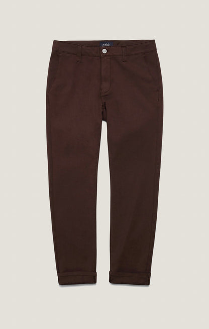 34 Heritage Verona Straight Leg Chino Pants in Burgundy High Flyer