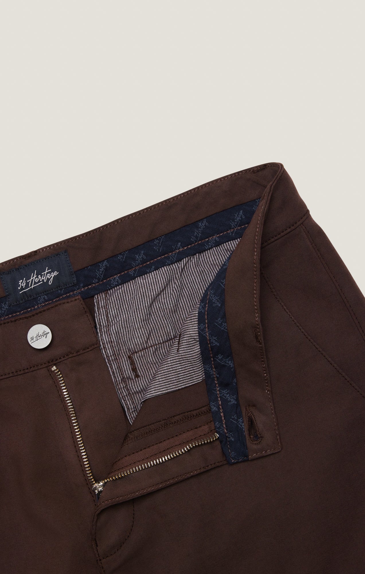 34 Heritage Verona Straight Leg Chino Pants in Burgundy High Flyer