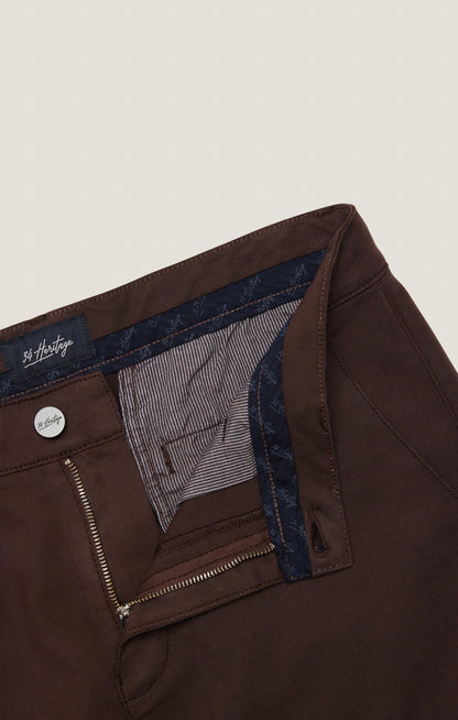 34 Heritage Verona Straight Leg Chino Pants in Burgundy High Flyer