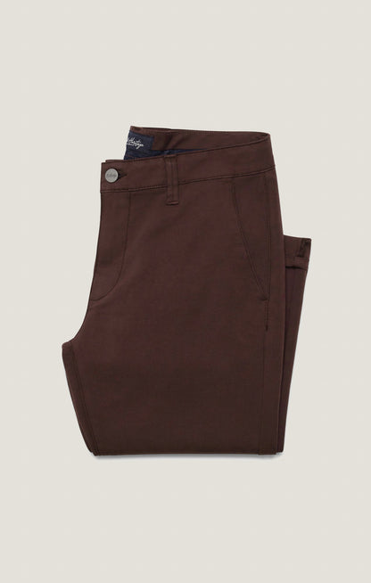 34 Heritage Verona Straight Leg Chino Pants in Burgundy High Flyer