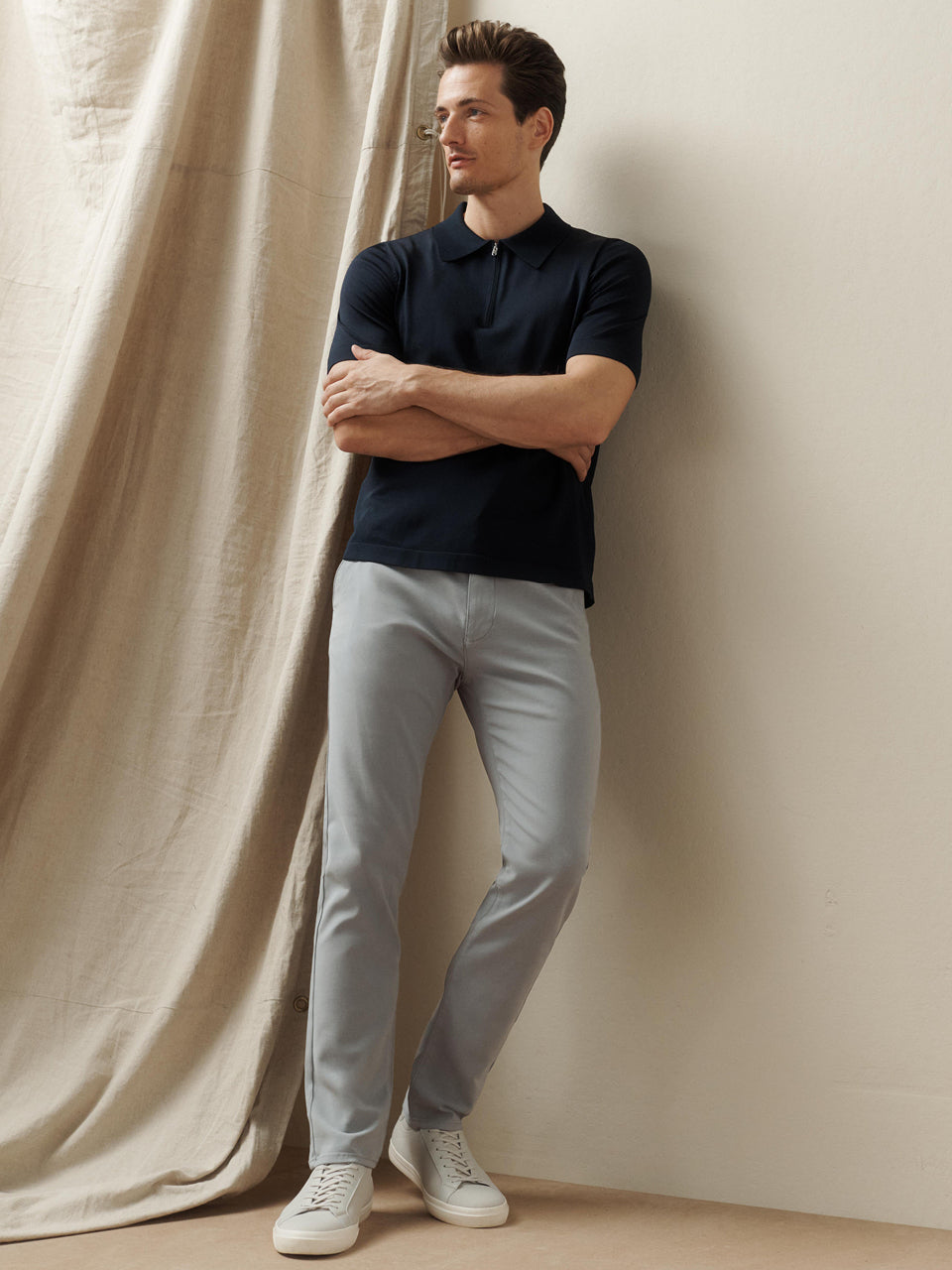 34 Heritage Verona Straight Leg Chino Pants In Citadel High Flyer