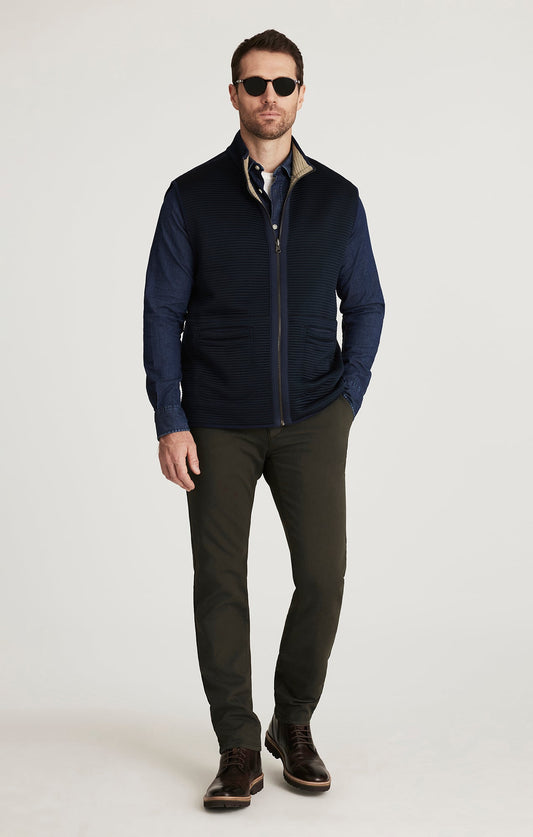 34 Heritage Verona Straight Leg Chinos in Dark Olive High Flyer