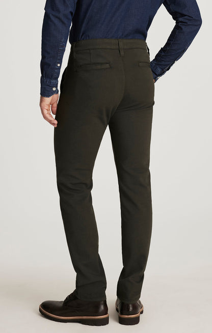 34 Heritage Verona Straight Leg Chinos in Dark Olive High Flyer