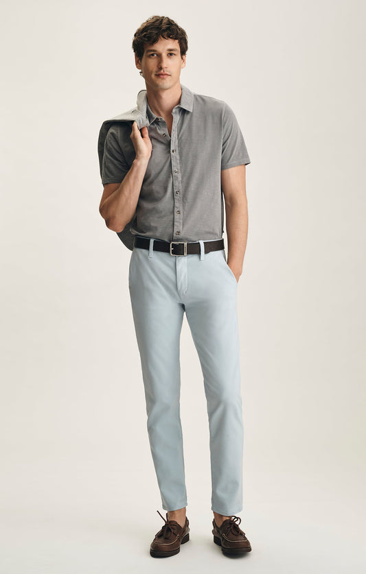34 Heritage Verona Straight Leg Chino Pants In Mist High Flyer