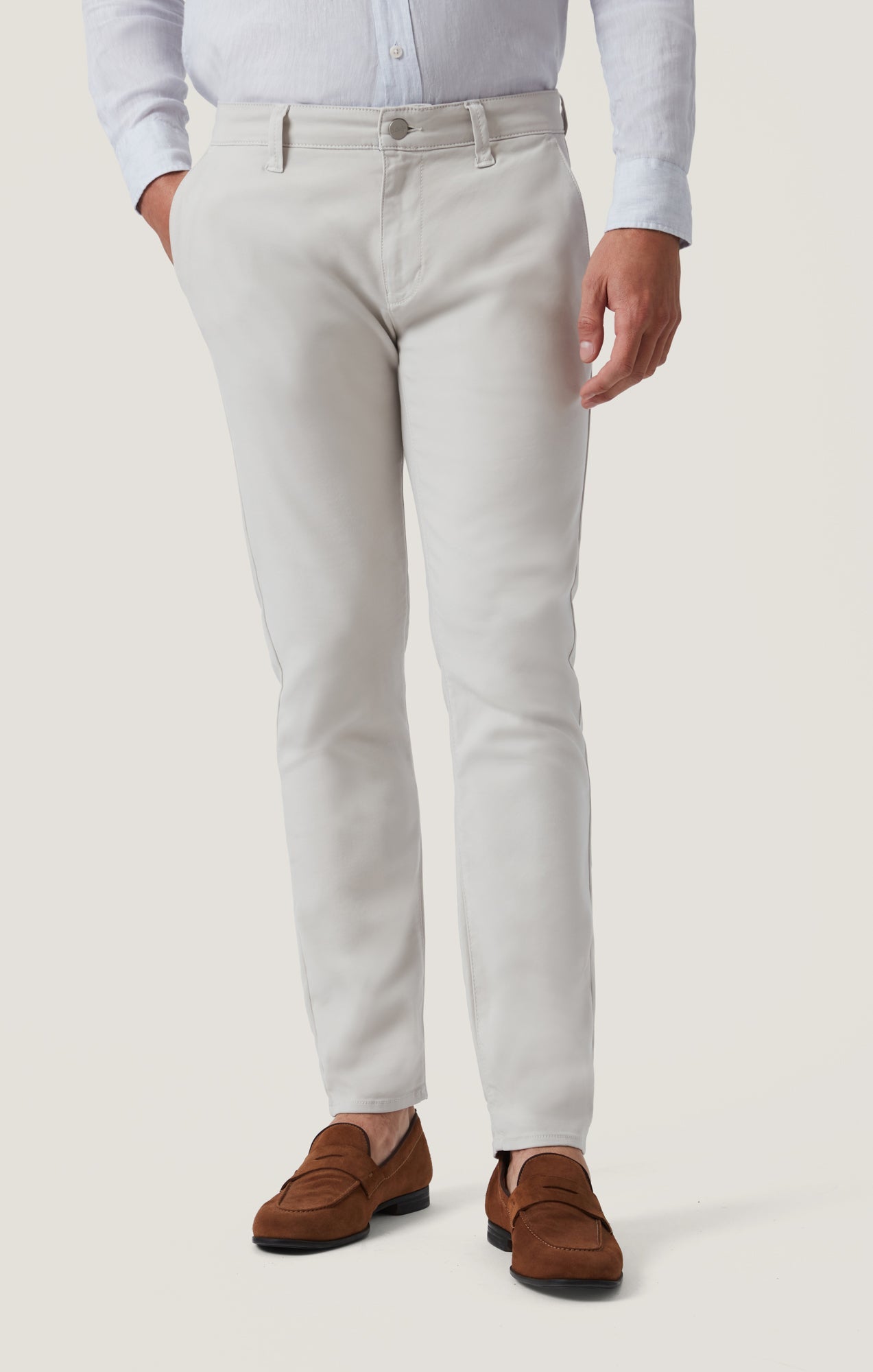 34 Heritage Verona Straight Leg Chinos in Cloud High Flyer