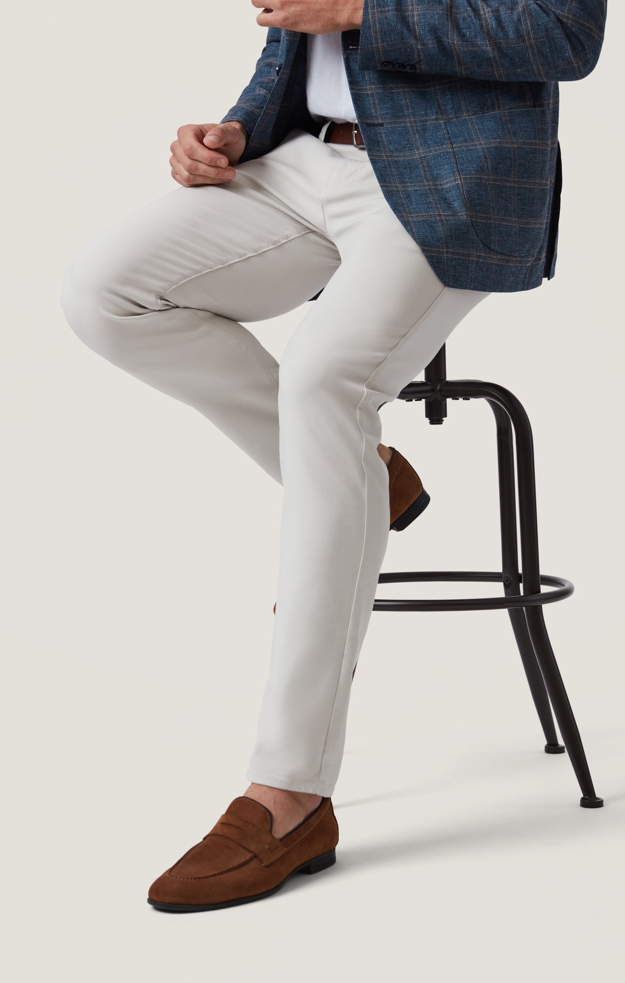 34 Heritage Verona Straight Leg Chinos in Cloud High Flyer