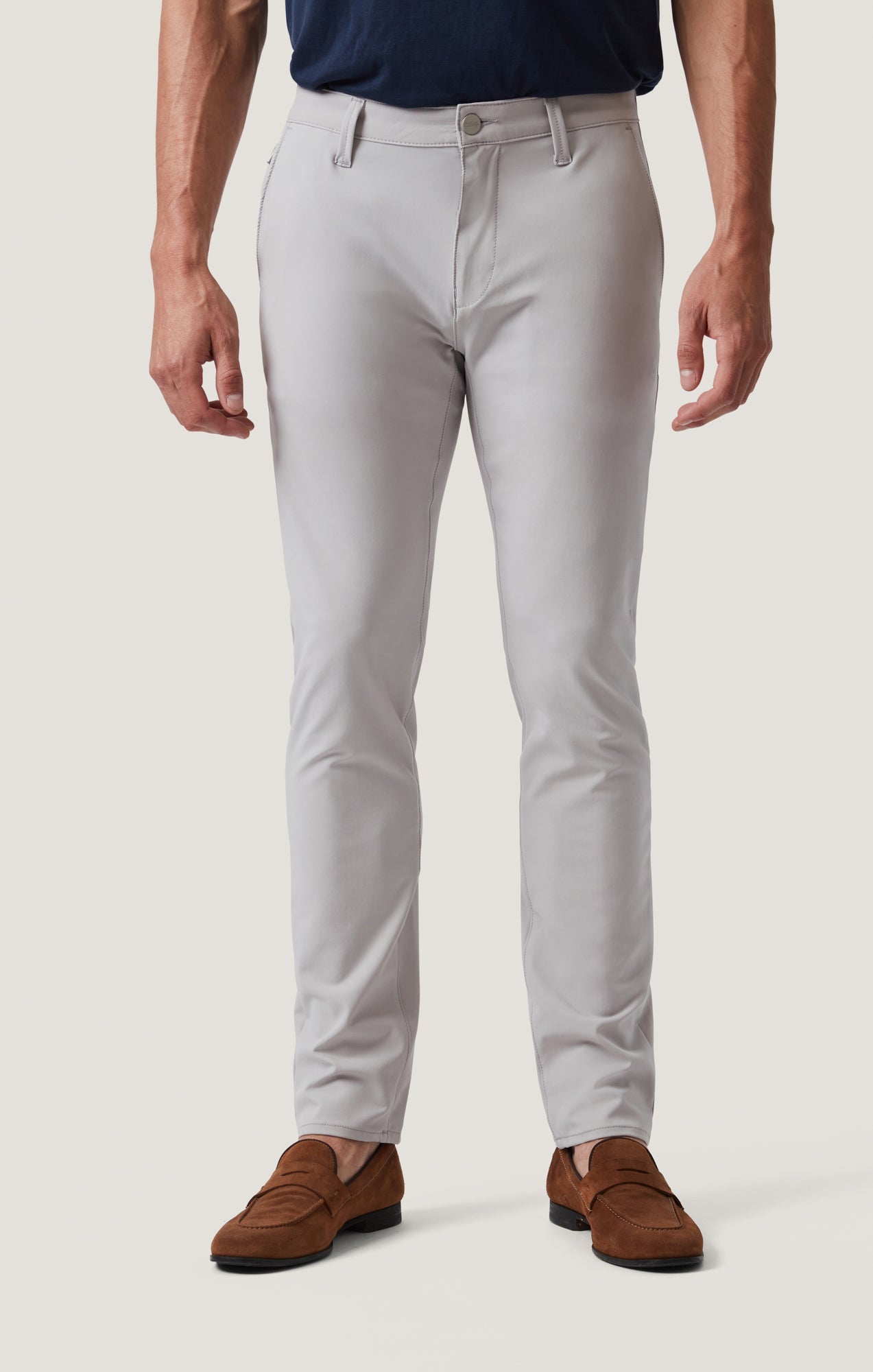 34 Heritage Verona Straight Leg Chino Pants in Grey