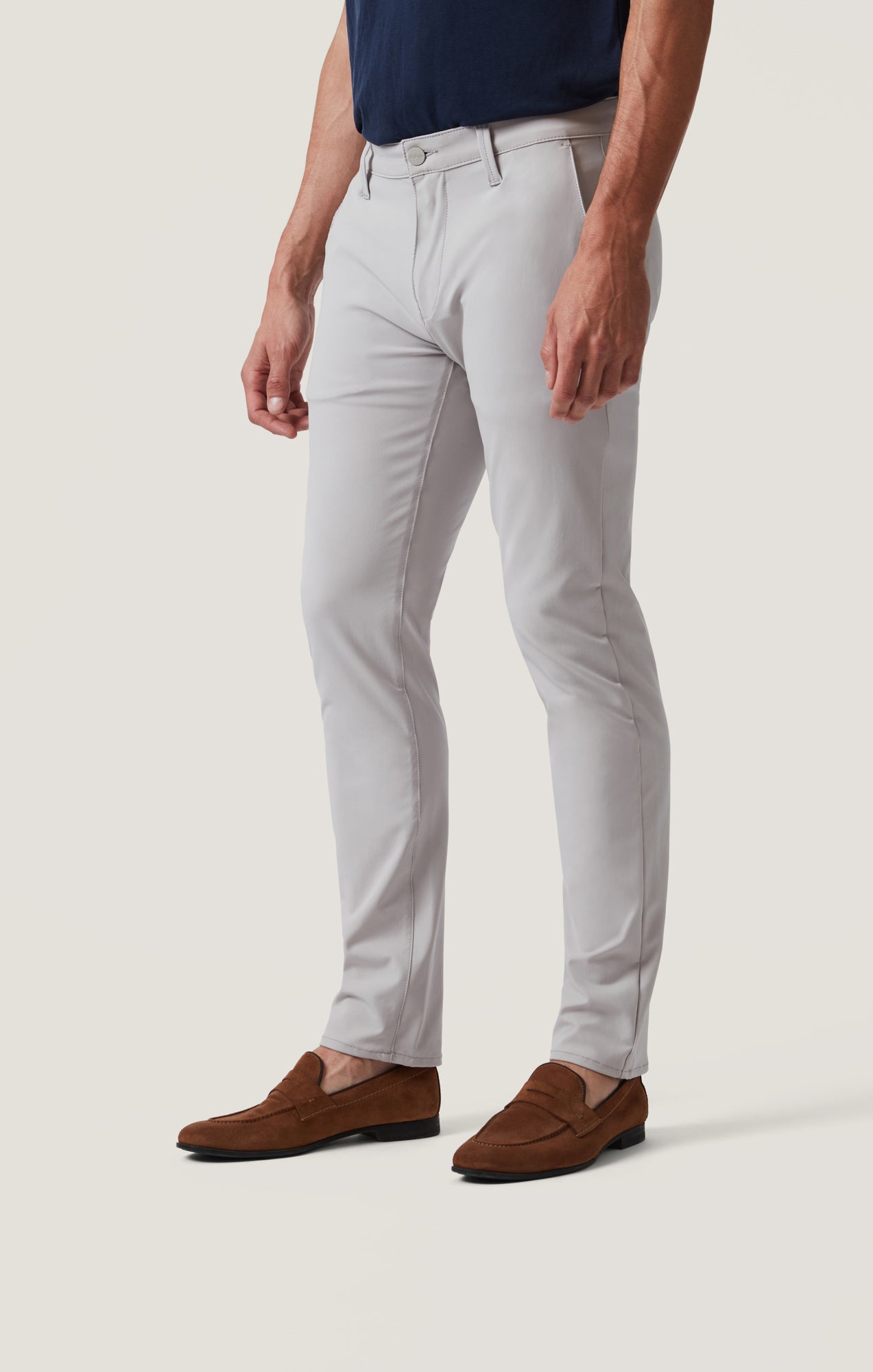 34 Heritage Verona Straight Leg Chino Pants in Grey