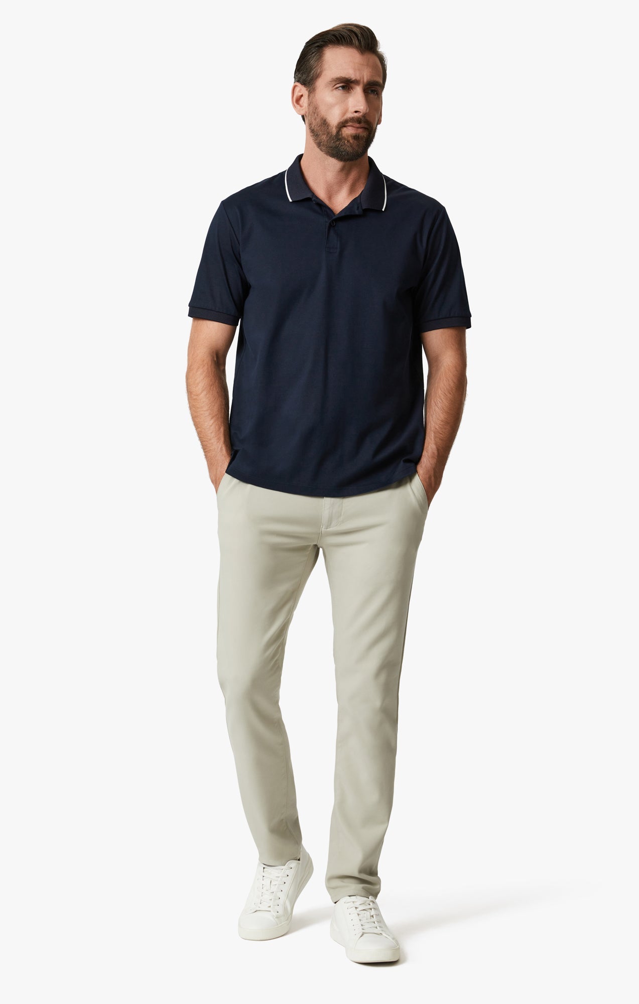 34 Heritage Verona Straight Leg Chino Pants In Willow High Flyer