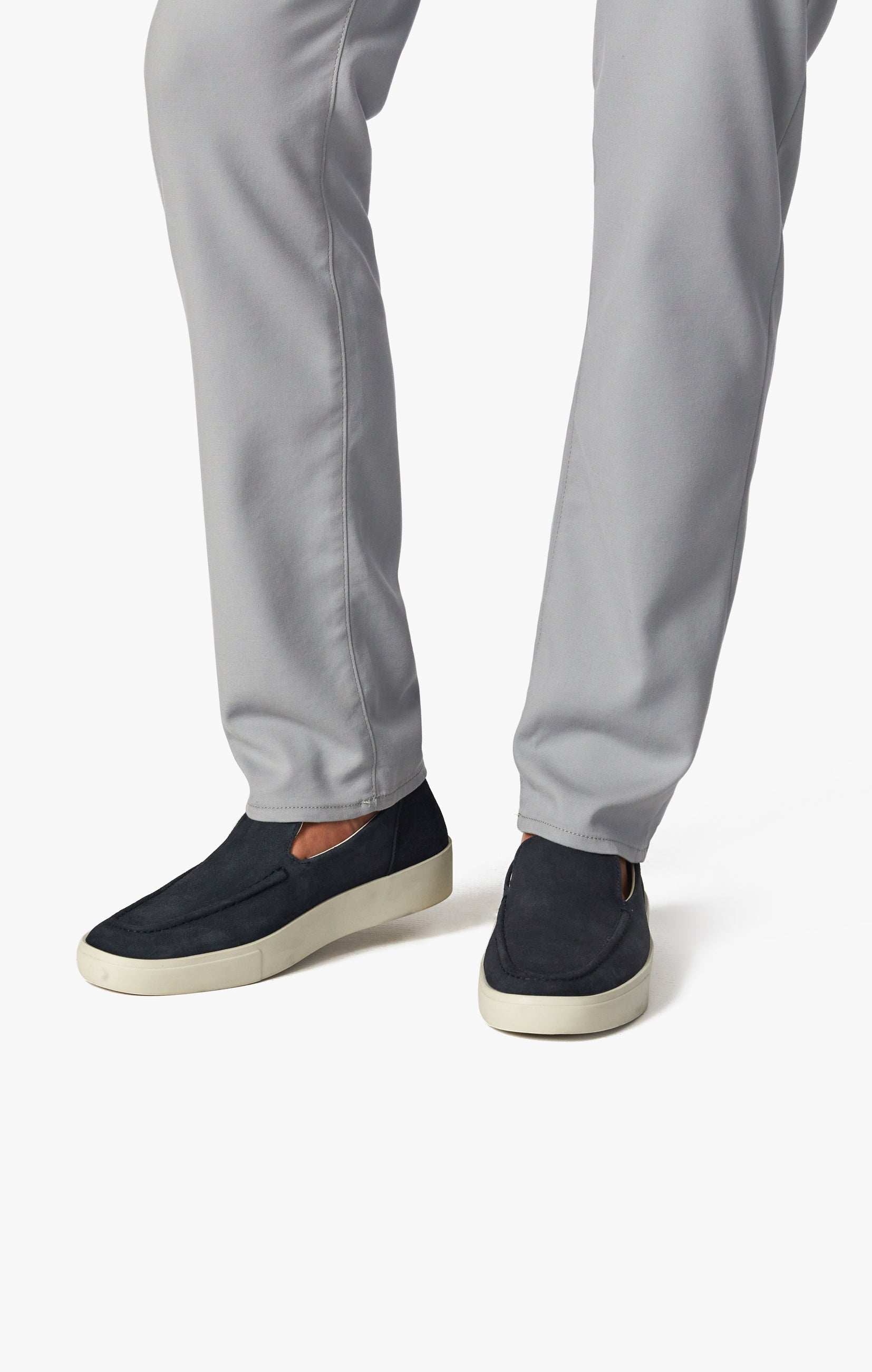 34 Heritage Straight Leg Verona Chino Pants In Grey High - Flyer