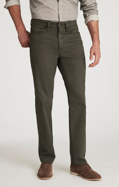 34 Heritage Charisma Relaxed Straight Pants in Peat Coolmax