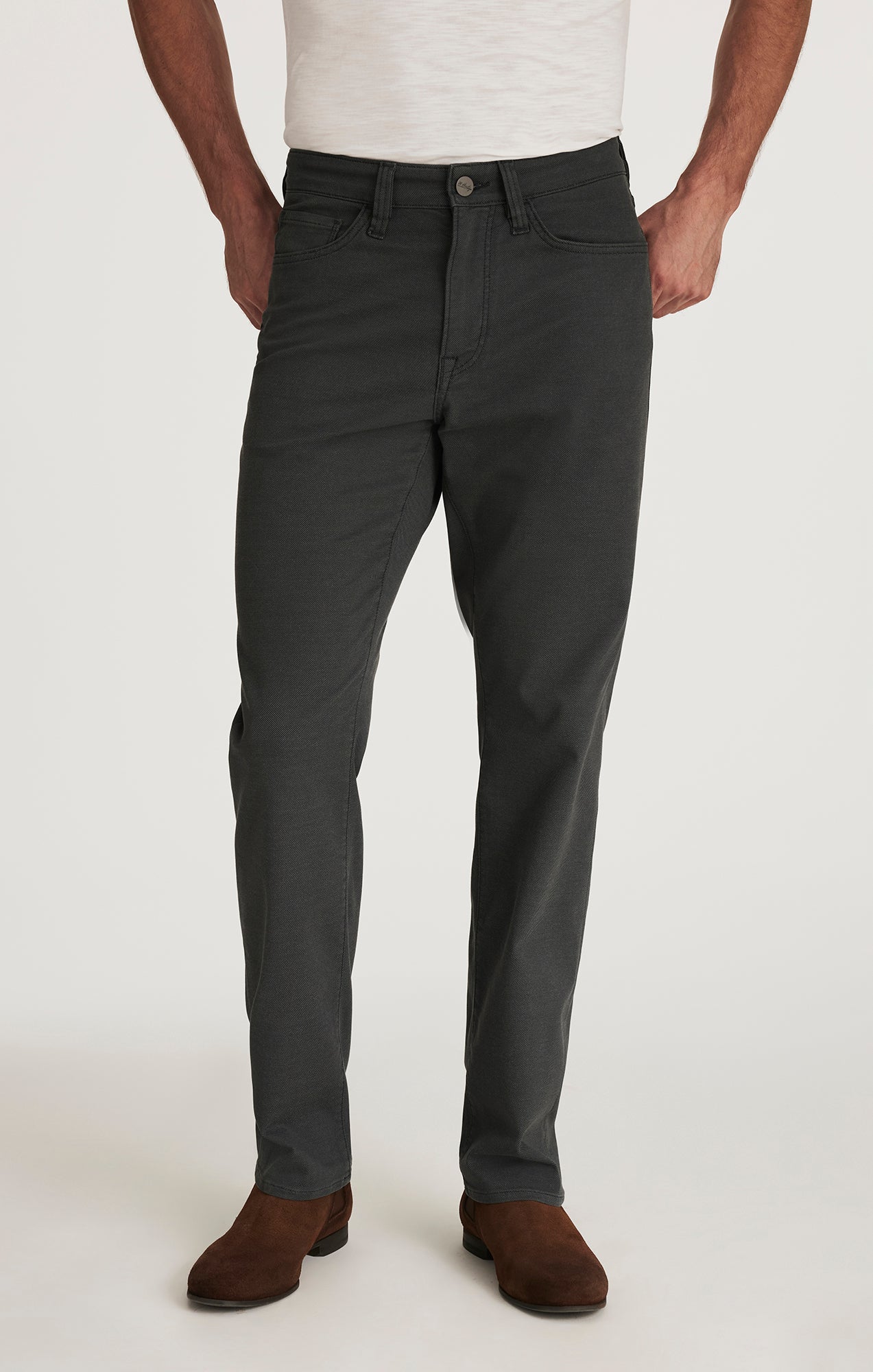 34 Heritage Charisma Relaxed Straight Pants in Iron Coolmax