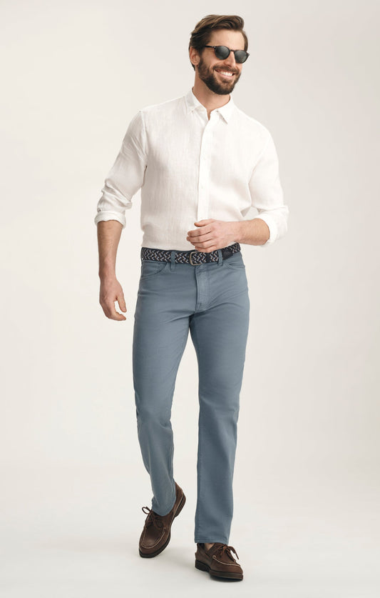 34 Heritage Courage Straight Leg Pants In Vintage Indigo Coolmax