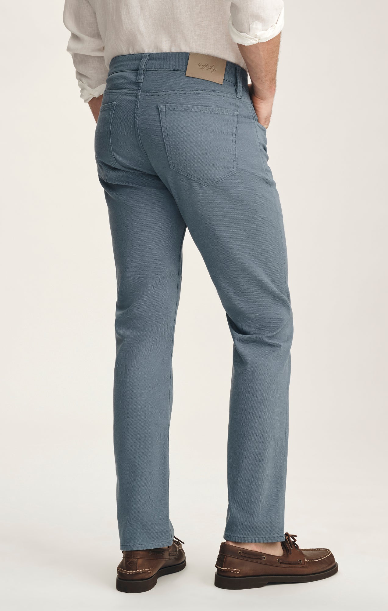 34 Heritage Courage Straight Leg Pants In Vintage Indigo Coolmax