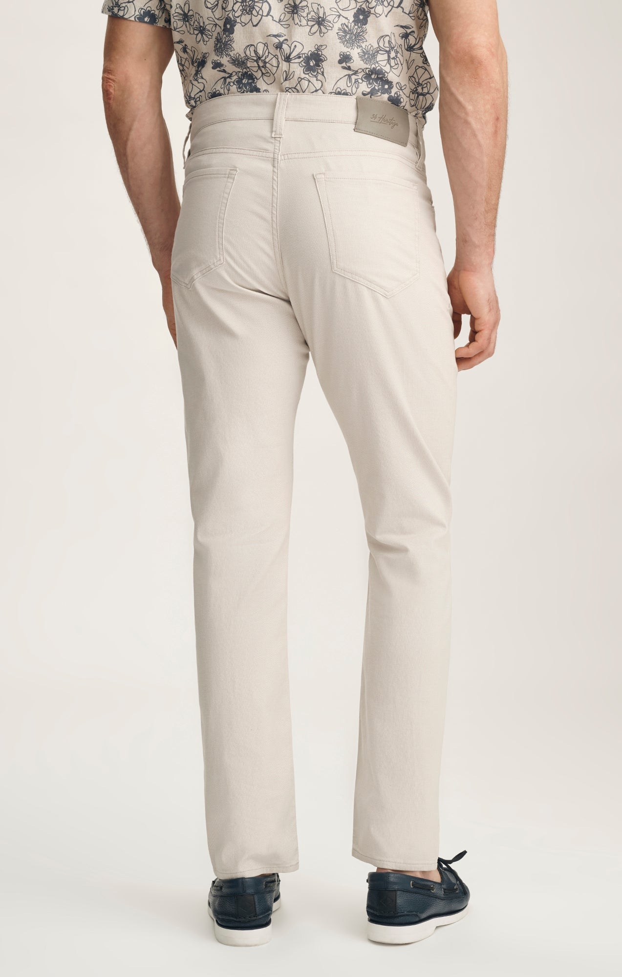 34 Heritage Courage Straight Leg Pants In Oat Honeycomb