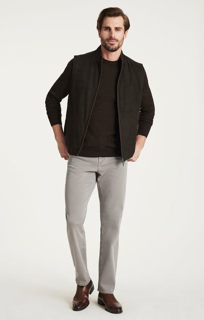 34 Heritage Charisma Relaxed Straight Pants in Grey Honeycomb